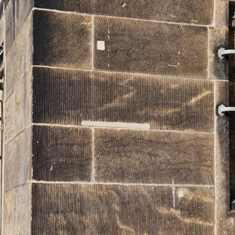 bullet holes on Bautzen's Courthouse